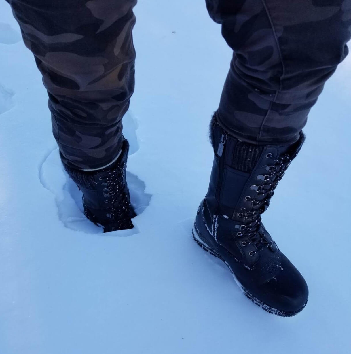Comfy Moda Waterproof Wool Lined Leather Boots