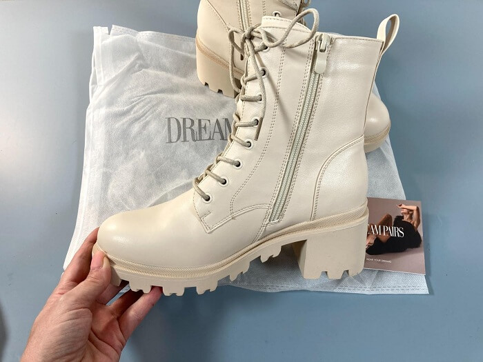 DREAM PAIRS Lace Up Combat