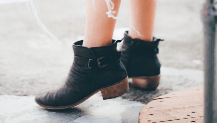 ankle boots and jeans
