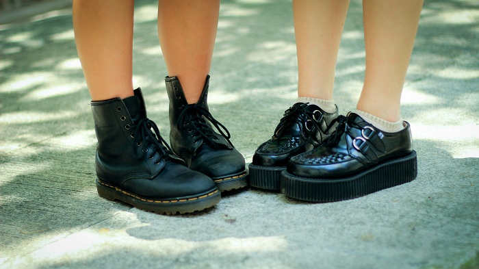 ankle boots and skinny jeans