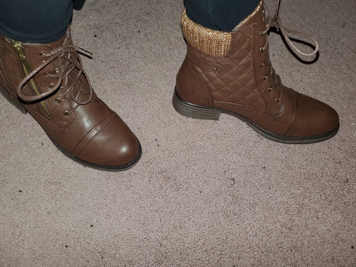 STQ Combat Lace-up Ankle Booties