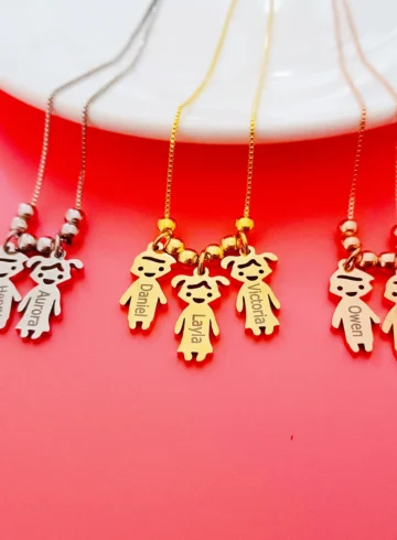 Child Name Necklace For Mother