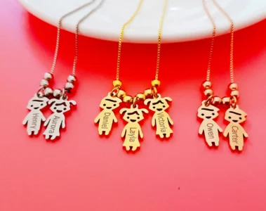 Child Name Necklace For Mother