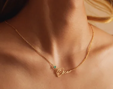 Personalized Birthstone Necklace